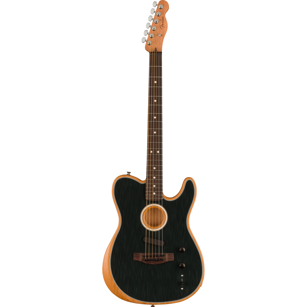 Fender Acoustasonic Player Telecaster RW BB Brushed Black - BimotorDJ